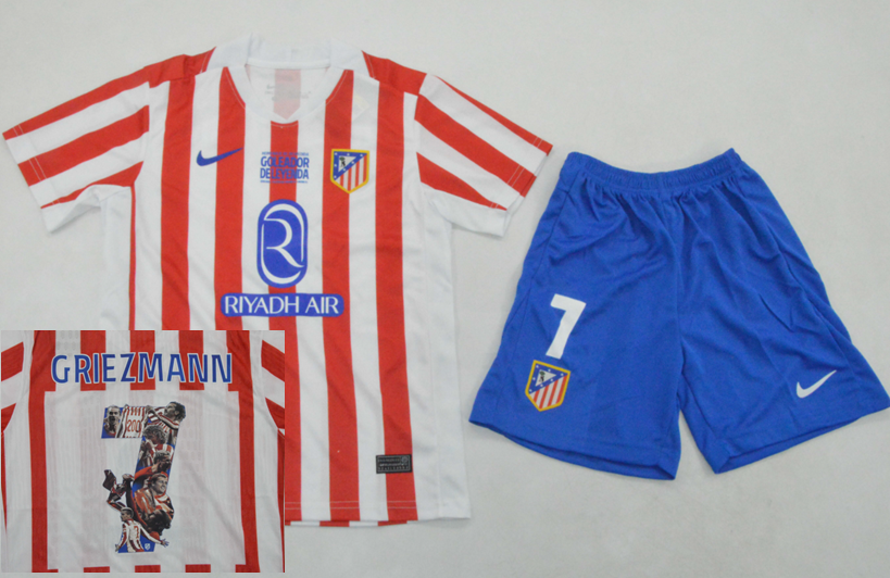 Atlético Madrid 1a Equipación 2025/26 Last match version - NIÑOS